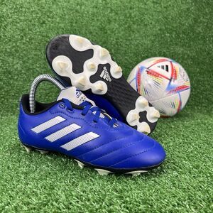 Adidas Goletto VIII FG J Soccer Cleats Youth 13K Royal Blue GW6162 Futbol Shoes